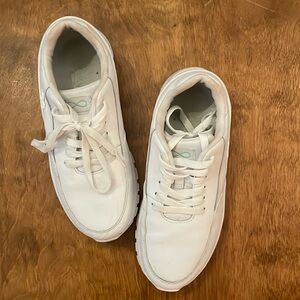 White NFINITY cheer sneakers